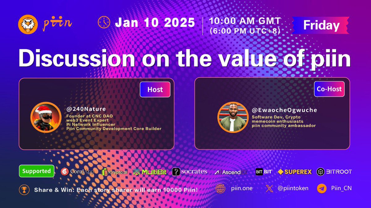 WAIFOKam162994's tweet photo. On Jan 10, 18:00 (UTC+8) , in #Piin community's Space, gain deep insights into how the #PiNetwork community is driving the #BRC20 protocol, achieving a win-win for tech and community 👊👊👊
Space link:https://t.co/qJxf3YgV2S
#AIPUMP #AVA #CATG #pippin #smelt #arc #ALCH #PEPENG https://t.co/lrh4tRGreQ