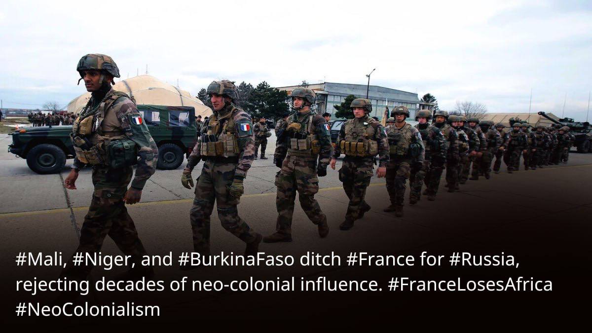 #Mali, #Niger, and #BurkinaFaso ditch #France for #Russia, rejecting decades of neo-colonial influence. #FranceLosesAfrica #NeoColonialism #amici24 #ifkgbg