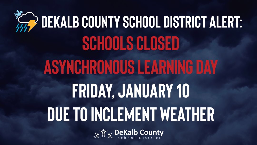 Friday, January 10 will be a Virtual Learning Day due to inclement weather.