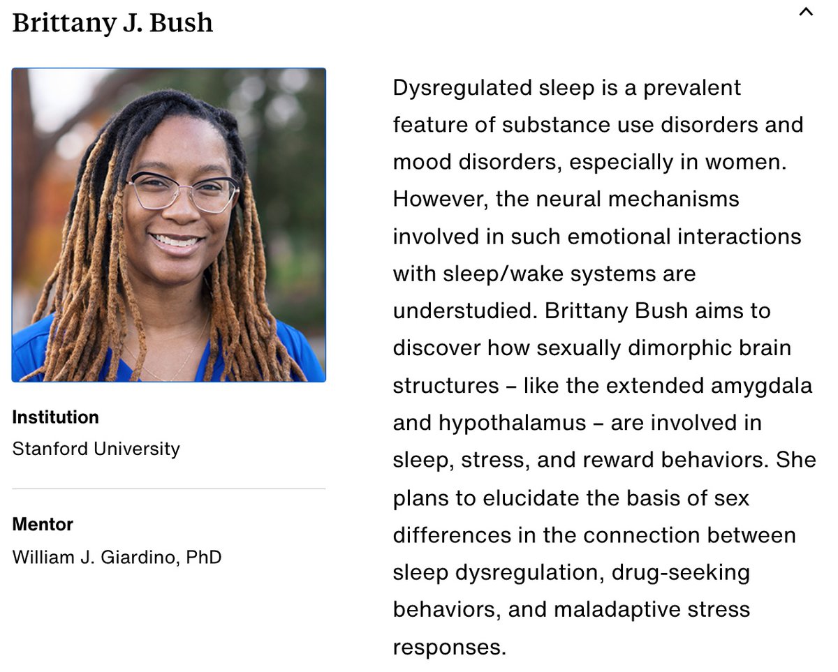 Major congratulations to Giardino Lab postdoc Dr. Brittany Bush who is a 2024 HHMI Hanna Gray Fellow!! Brittany will study sex differences in the neural basis of interactions between stress, sleep, and addiction. hhmi.org/news/hhmi-name…