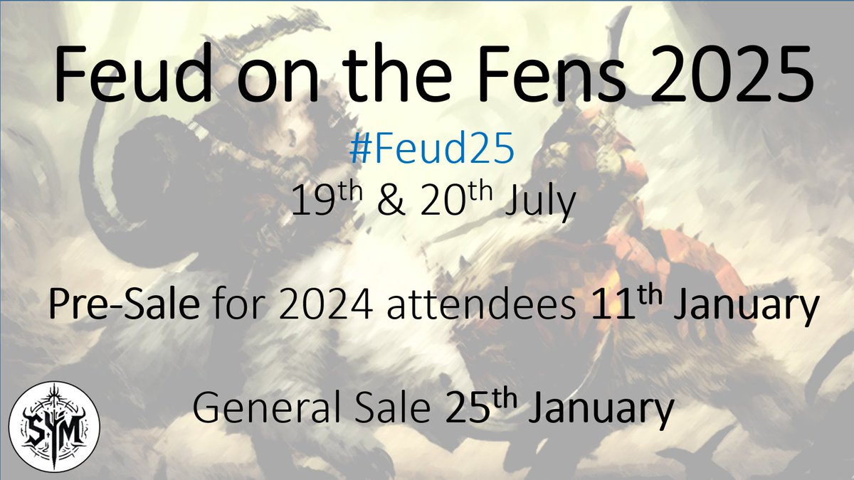 🚨Feud on the Fens 2025 TICKET SALES!🚨
Get rid of those January blues and get excited for Feud on the Fens 2025! Same ticket price as last year, same venue and the return of the now famous BBQ! Pre-sale, check your emails this weekend!