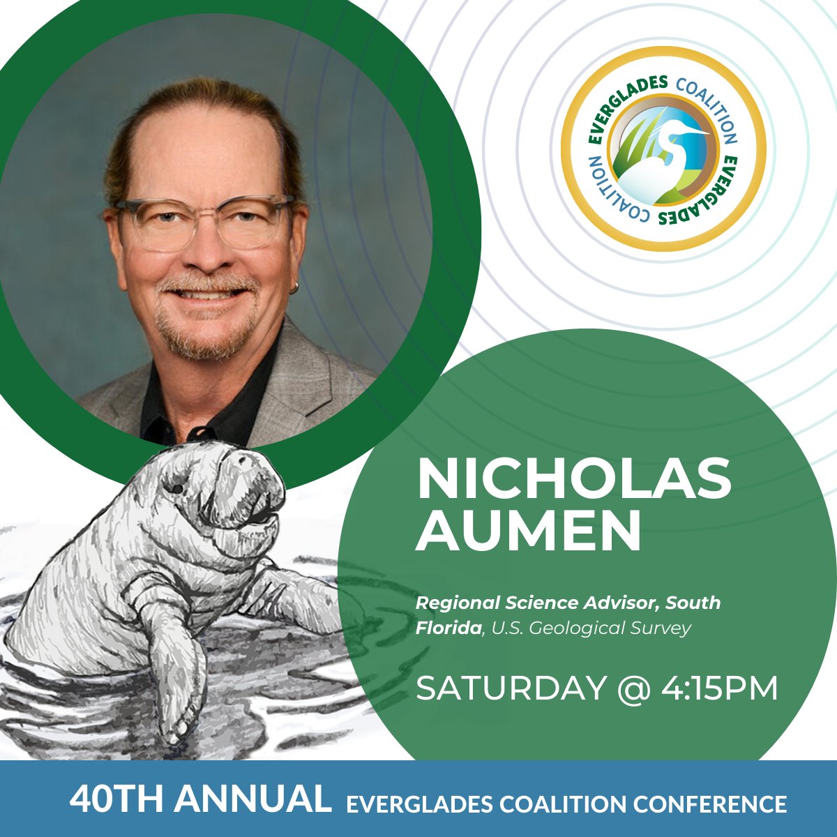 EverCoalition's tweet photo. Our 40th Annual EVCO Conference is bringing together some of the most passionate and knowledgeable voices in conservation! We’re excited to spotlight four incredible panelists, sharing their insights across a variety of critical discussions. 

🐊 Stay tuned for more highlights! https://t.co/KzzDJVspJG