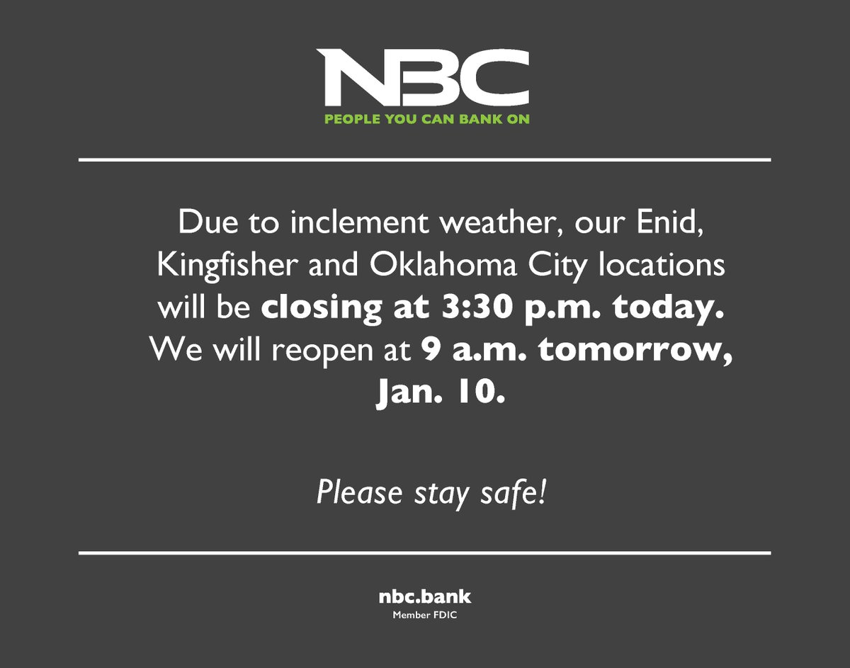 Stay safe and warm!