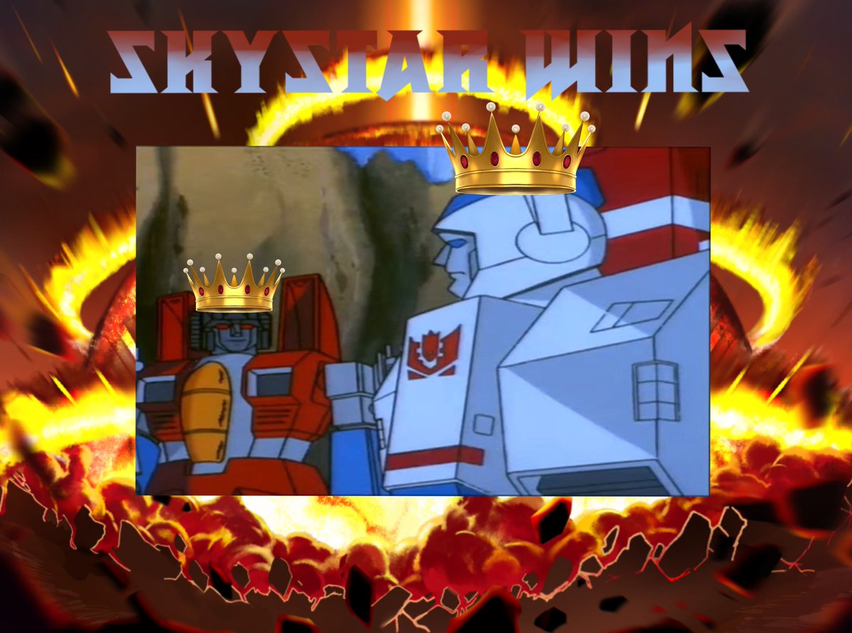 daily_megoptf's tweet photo. AND THE WINNER OF THE TOURNAMENT "THE BEST TRANSFORMERS SHIP" POLL IS...

SKYSTAR!!!..Congratulations to the toxic doomed yaoi! 

Thank you all for your participation! https://t.co/yswuDgULmq