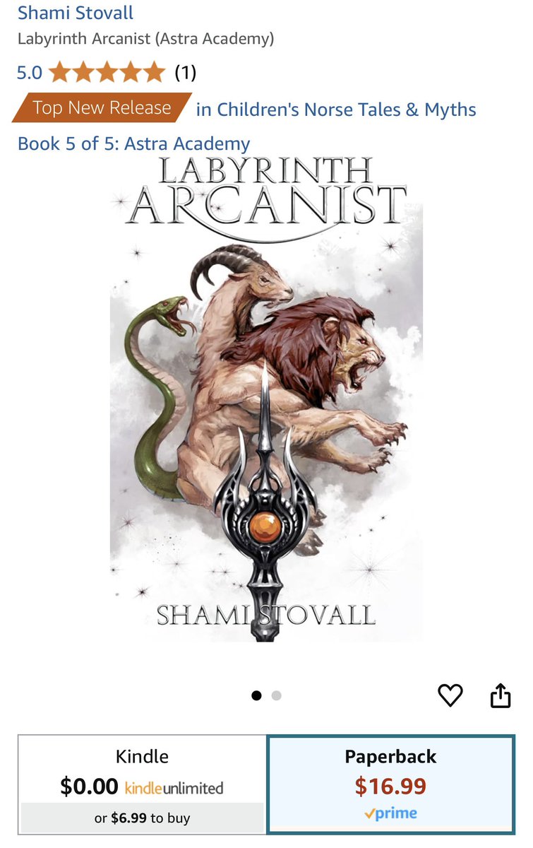 GameOverStation's tweet image. Literally the first time I’ve gotten an orange tag on the physical books sales (soft cover). 🥹

Thank you everyone for the support—for everyone picking up Labyrinth Arcanist now that it’s out!—you all are my tribe 💪🎊🎉🍾🥂