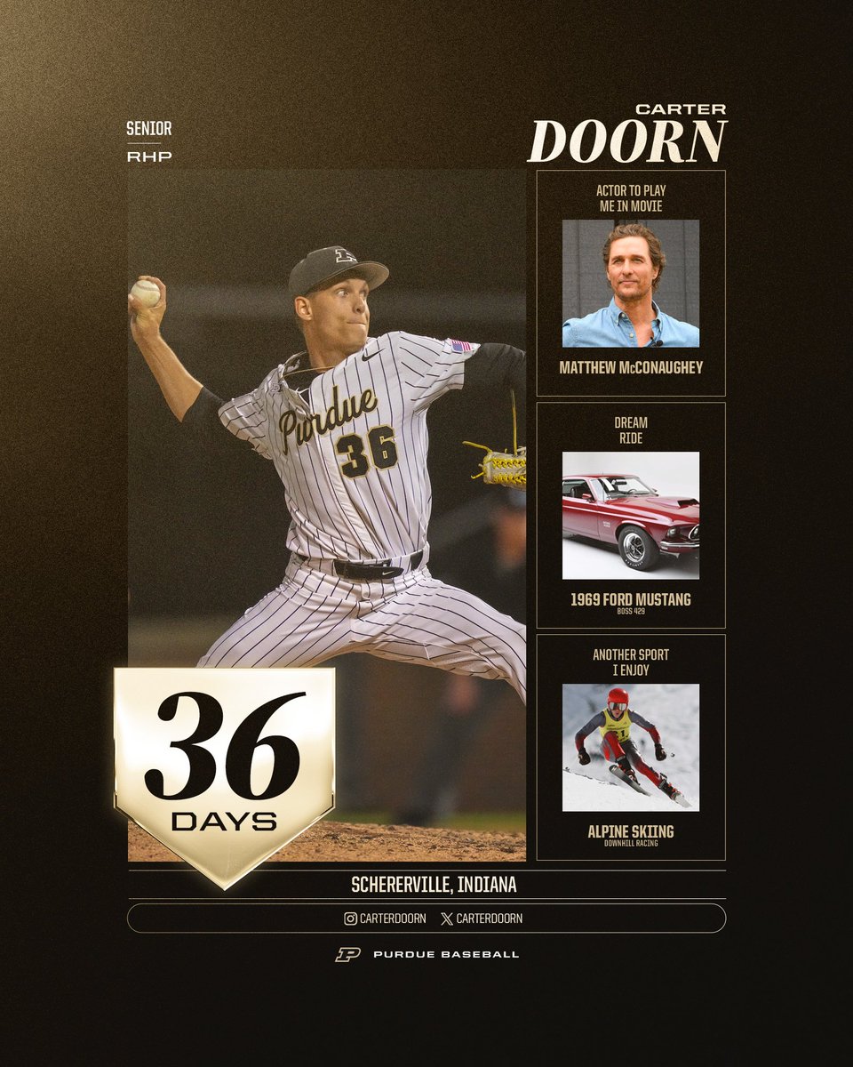 Purdue Baseball (@purduebaseball) on Twitter photo 4-year #Boilermaker from the Region, <a href="/CarterDoorn/">Carter Doorn</a> didn't give up a run in 2024 Big Ten play until regular-season finale.
👀 0.45 ERA, .136 B/Avg in 20 IP in <a href="/B1Gbaseball/">Big Ten Baseball</a>
🎯 Only 5 hits, 1 walk in 12 scoreless during B1G win streak
🚫 Just 1 of 10 inherited runners scored in B1G 4-year #Boilermaker from the Region, <a href="/CarterDoorn/">Carter Doorn</a> didn't give up a run in 2024 Big Ten play until regular-season finale.
👀 0.45 ERA, .136 B/Avg in 20 IP in <a href="/B1Gbaseball/">Big Ten Baseball</a>
🎯 Only 5 hits, 1 walk in 12 scoreless during B1G win streak
🚫 Just 1 of 10 inherited runners scored in B1G