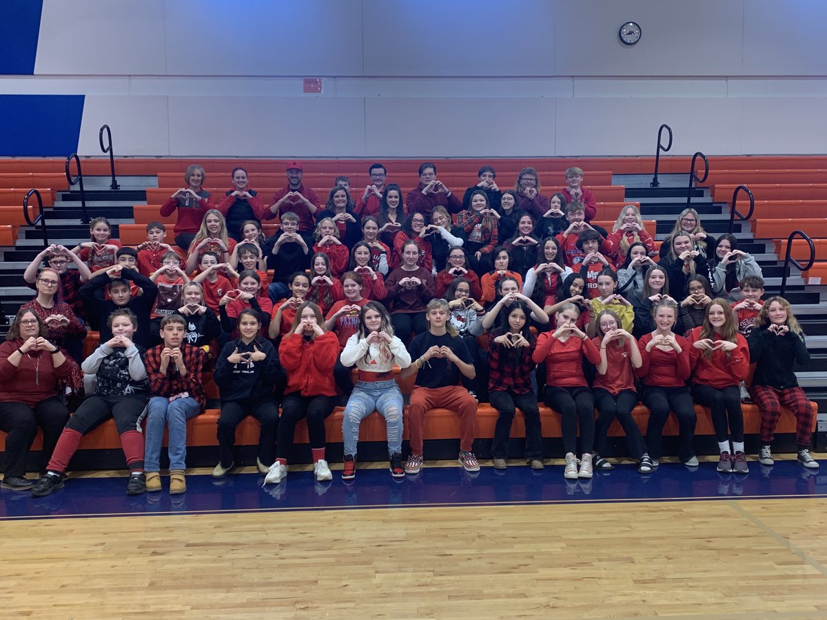 CG Students and Teachers wearing red and black to support the Mt Zion community.  We are all thinking of you guys!