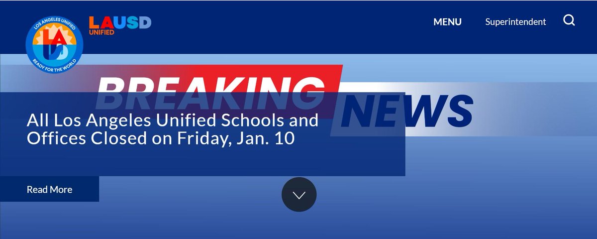 All Los Angeles Unified Schools and Offices Closed on Friday, Jan. 10 edl.io/n2014778