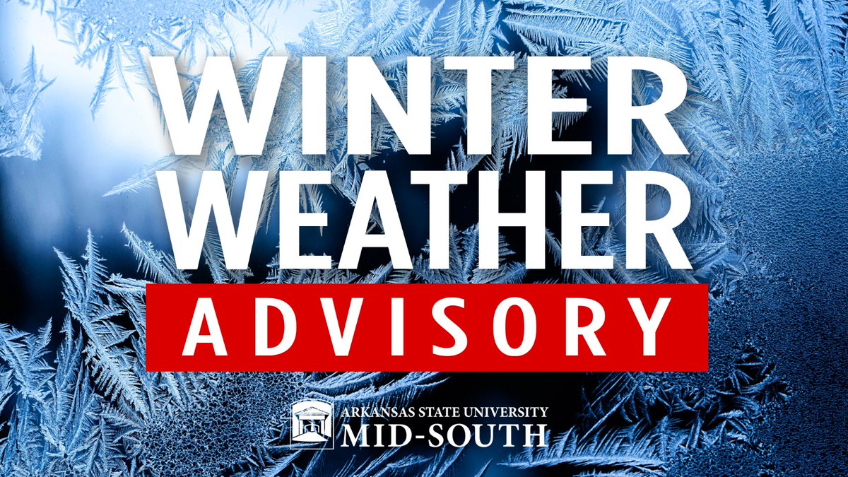 ❄️ Winter Weather Update ❄️
ASU Mid-South is shifting to remote operations on Friday, January 10, as campus will be closed due to winter weather. Stay safe, stay warm, and we’ll see you online! 💻✨
For updates, check your email and monitor our social channels!