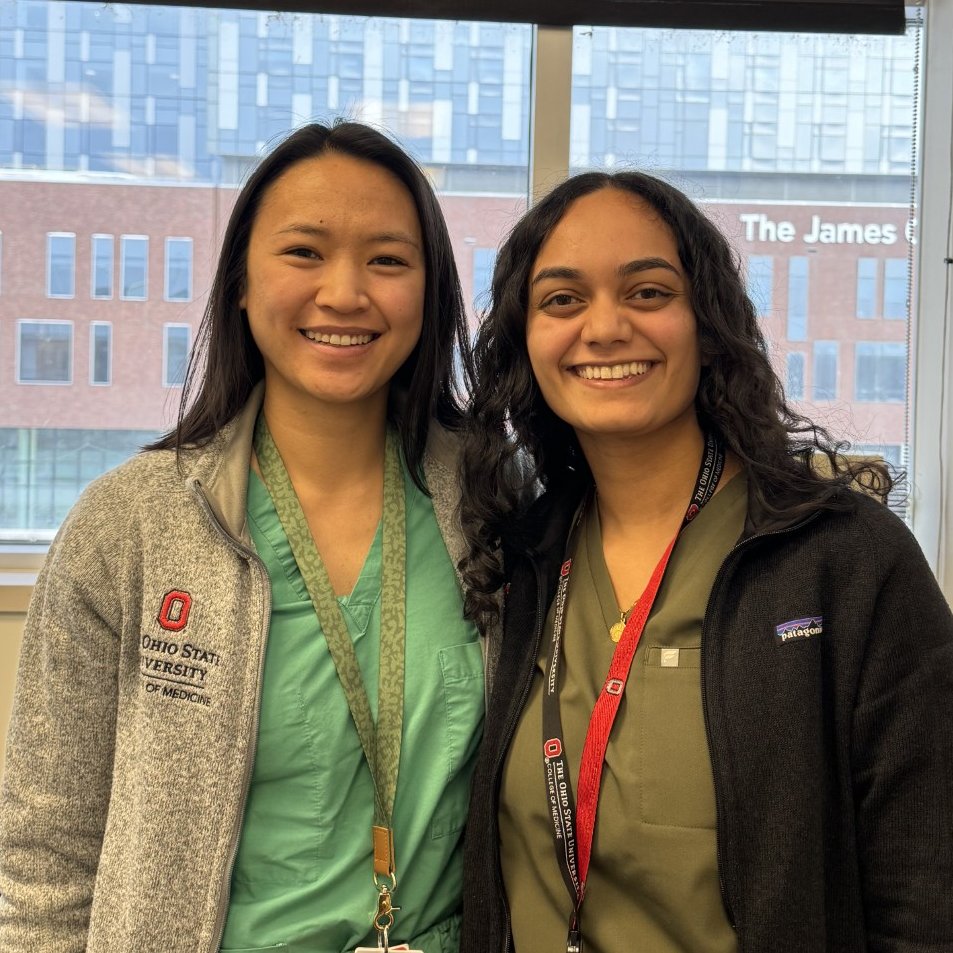 Palliative Medicine @THE Ohio State University (@ohiostatepalmed) on Twitter photo Meet the current <a href="/OhioStateMed/">The Ohio State University College of Medicine</a> students in our #PalMed rotation!
Our #PalliativeCare team is looking forward to a great month of learning with you
Stephanie Paras and Divya Shankar
<a href="/OSUWexMed/">The Ohio State University Wexner Medical Center</a>
<a href="/OhioStateMed/">The Ohio State University College of Medicine</a> Meet the current <a href="/OhioStateMed/">The Ohio State University College of Medicine</a> students in our #PalMed rotation!
Our #PalliativeCare team is looking forward to a great month of learning with you
Stephanie Paras and Divya Shankar
<a href="/OSUWexMed/">The Ohio State University Wexner Medical Center</a>
<a href="/OhioStateMed/">The Ohio State University College of Medicine</a>