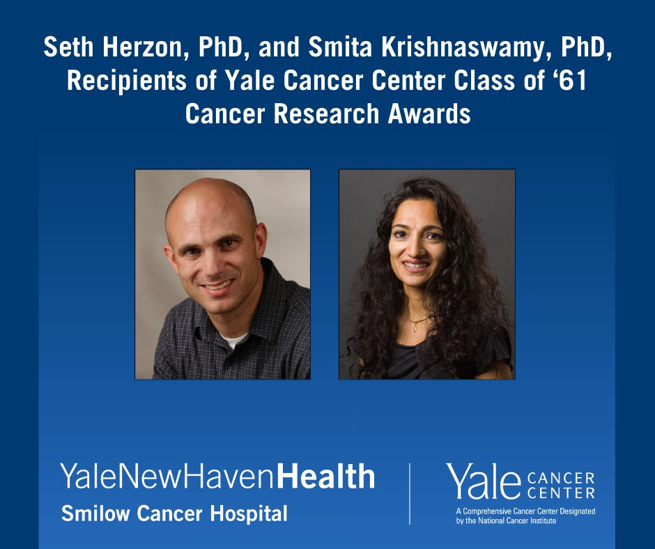 Yale Cancer Center (@yalecancer) on Twitter photo Seth Herzon, PhD, <a href="/YaleChem/">Yale Chemistry</a> <a href="/HerzonLab/">Herzon Lab</a> and Smita Krishnaswamy, PhD, <a href="/YaleGenetics/">Yale Department of Genetics</a> <a href="/YaleCSDept/">Yale Computer Science</a> selected as recipients of the 2024 Class of ‘61 Cancer Research Awards by <a href="/YaleCancer/">Yale Cancer Center</a> leadership, recognizing significant accomplishments and future contributions in #cancerresearch. Seth Herzon, PhD, <a href="/YaleChem/">Yale Chemistry</a> <a href="/HerzonLab/">Herzon Lab</a> and Smita Krishnaswamy, PhD, <a href="/YaleGenetics/">Yale Department of Genetics</a> <a href="/YaleCSDept/">Yale Computer Science</a> selected as recipients of the 2024 Class of ‘61 Cancer Research Awards by <a href="/YaleCancer/">Yale Cancer Center</a> leadership, recognizing significant accomplishments and future contributions in #cancerresearch.