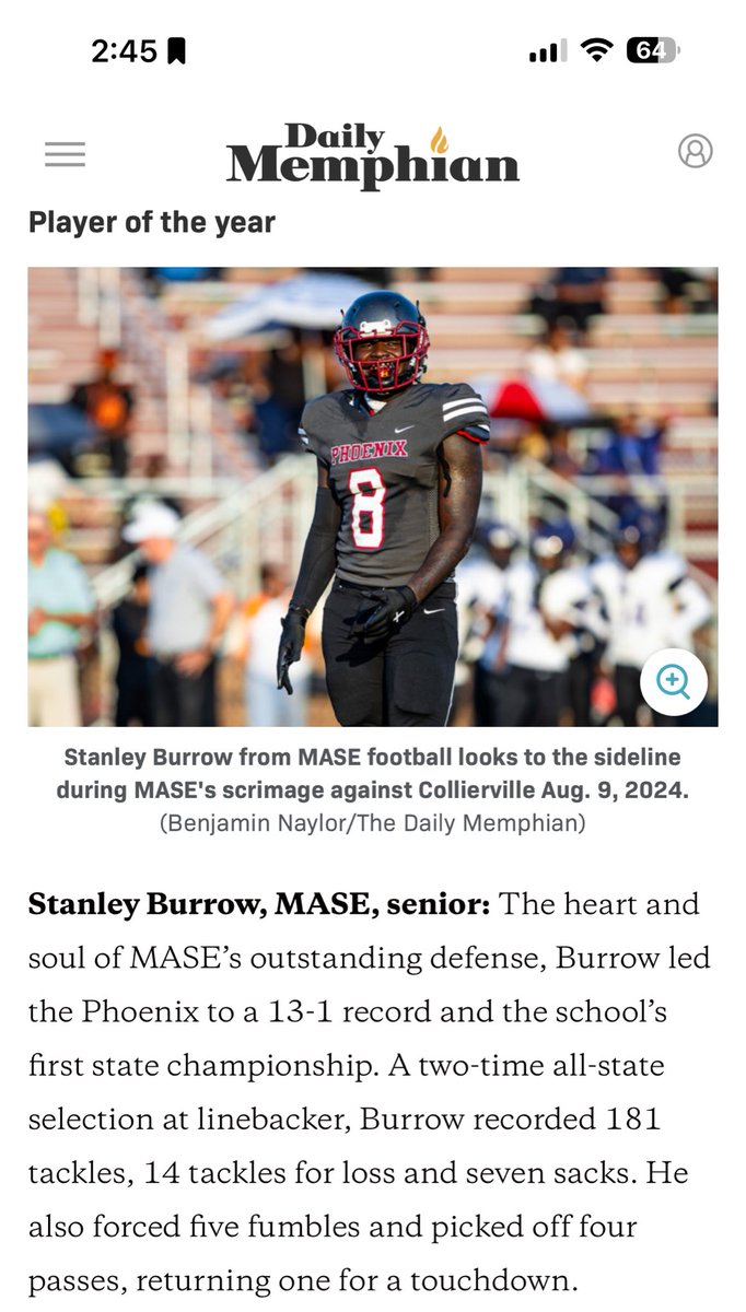 Stanley “bee “ Burrow Jr (@stackzre_bee) on Twitter photo Honored to be named Daily Memphian Player of the Year ⭐️🔥! <a href="/johnvarlas/">John Varlas</a> <a href="/CSmithScout/">Chris Smith</a> <a href="/BHZKID23/">Cedric Miller</a> <a href="/Coach_CJ15/">Christian Johnson</a> @901Phenom <a href="/CoachJames44/">Coach James</a> Honored to be named Daily Memphian Player of the Year ⭐️🔥! <a href="/johnvarlas/">John Varlas</a> <a href="/CSmithScout/">Chris Smith</a> <a href="/BHZKID23/">Cedric Miller</a> <a href="/Coach_CJ15/">Christian Johnson</a> @901Phenom <a href="/CoachJames44/">Coach James</a>
