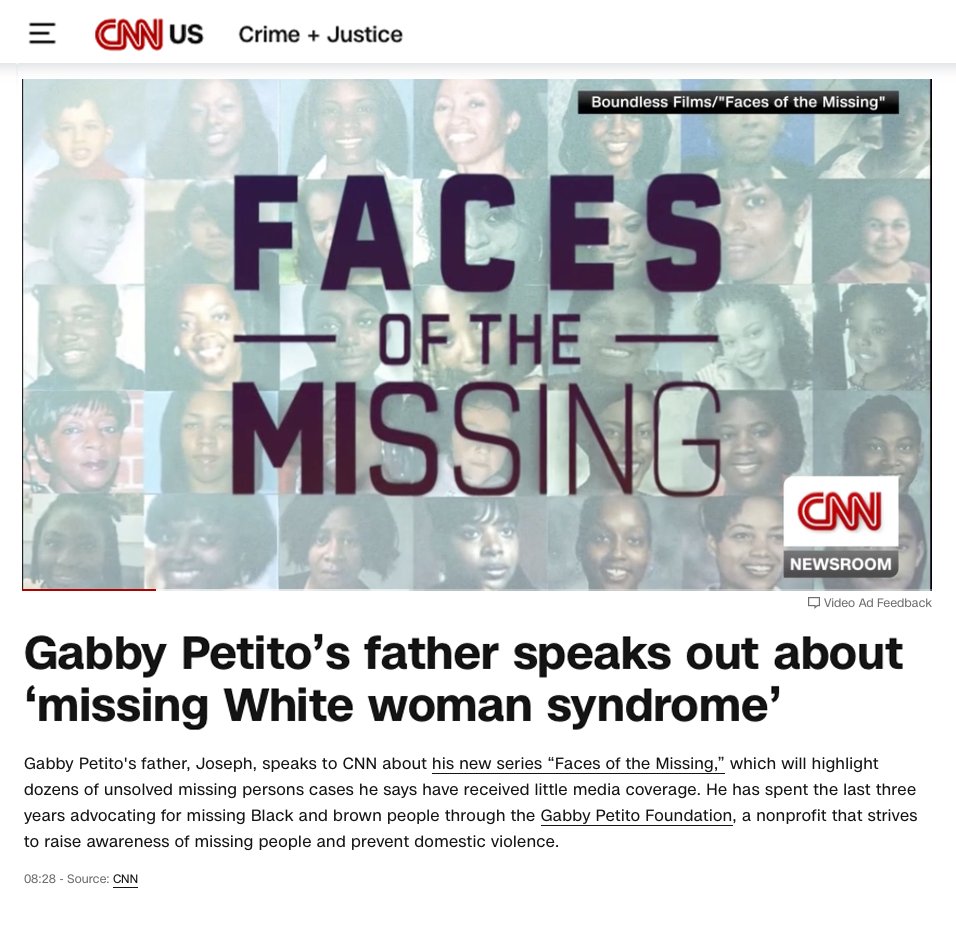 Awesome to see our Boundless/Backlot Film series “Faces of the Missing” making news. We partnered with Gabby Petito’s Father to raise awareness and advocate for missing persons of all races through the Gabby Petito Foundation. 
Check out CNN interview: lnkd.in/gA3_-k2k