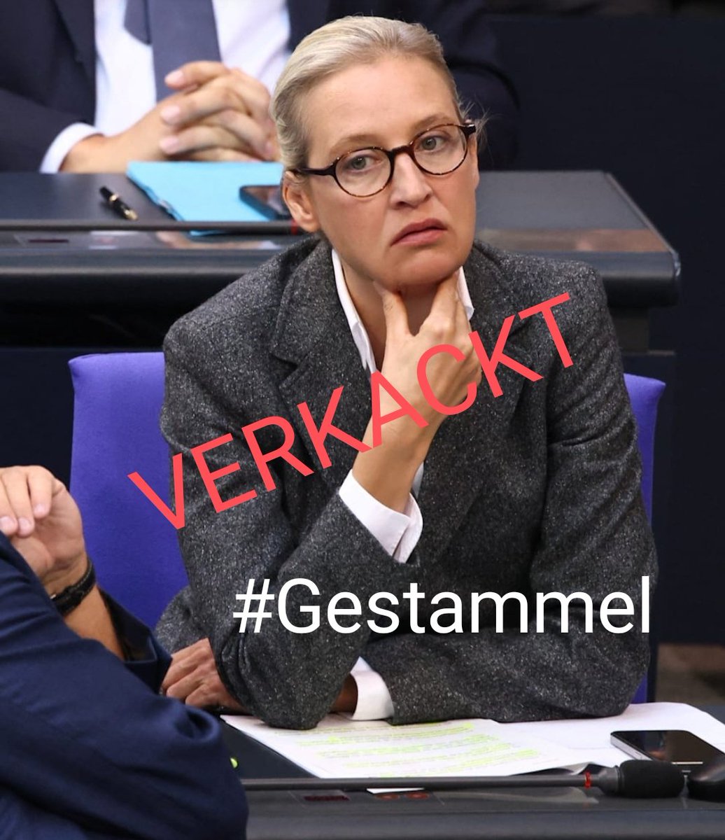 Prognose: Das war's für Weidel
#Gestammel