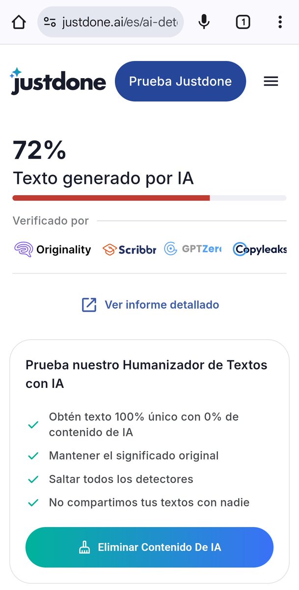 Centenoweb's tweet photo. Esto me dice que el 72% del video de MCM es generado por IA... https://t.co/Wv6wplp2YO