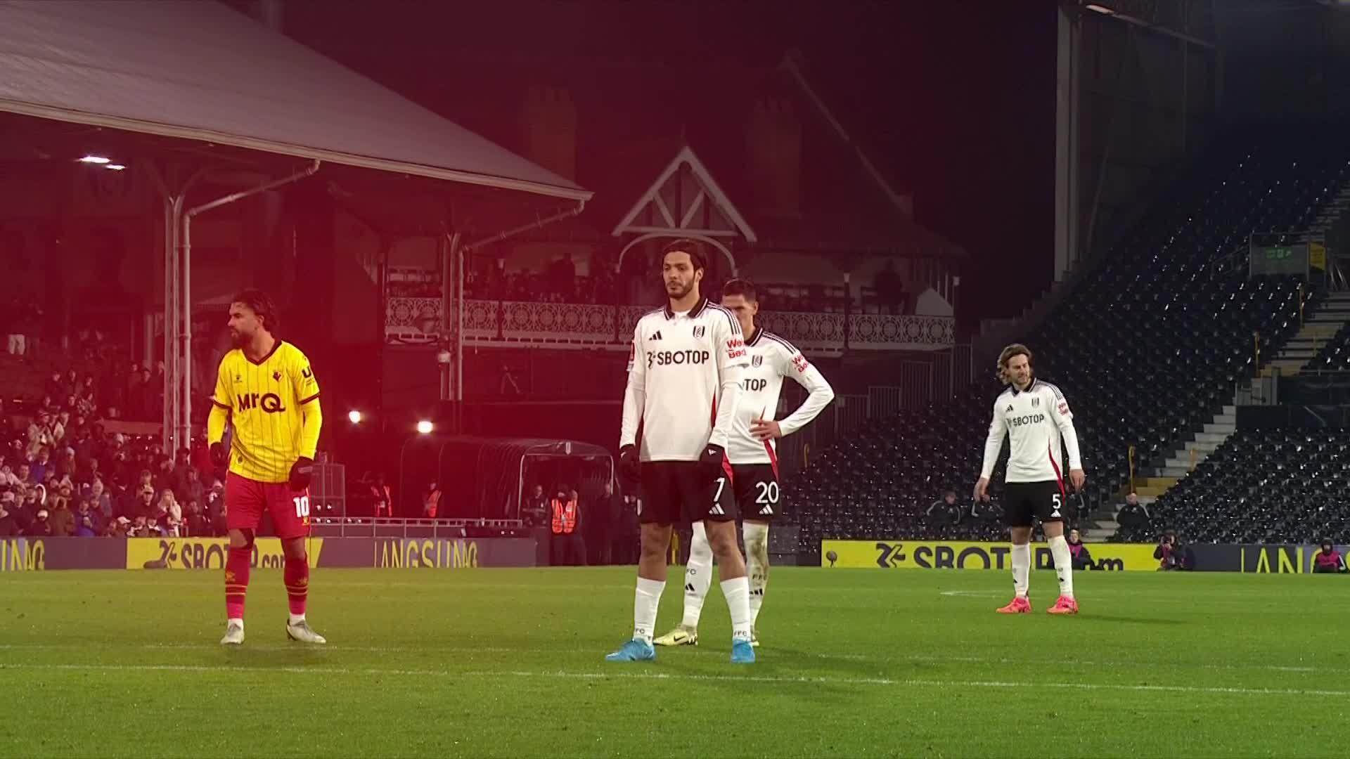 22/22 ✅@FulhamFC's, Raúl Jiménez continues his 100% record from the spot in domestic competitions throughout his career#EmiratesFACup
