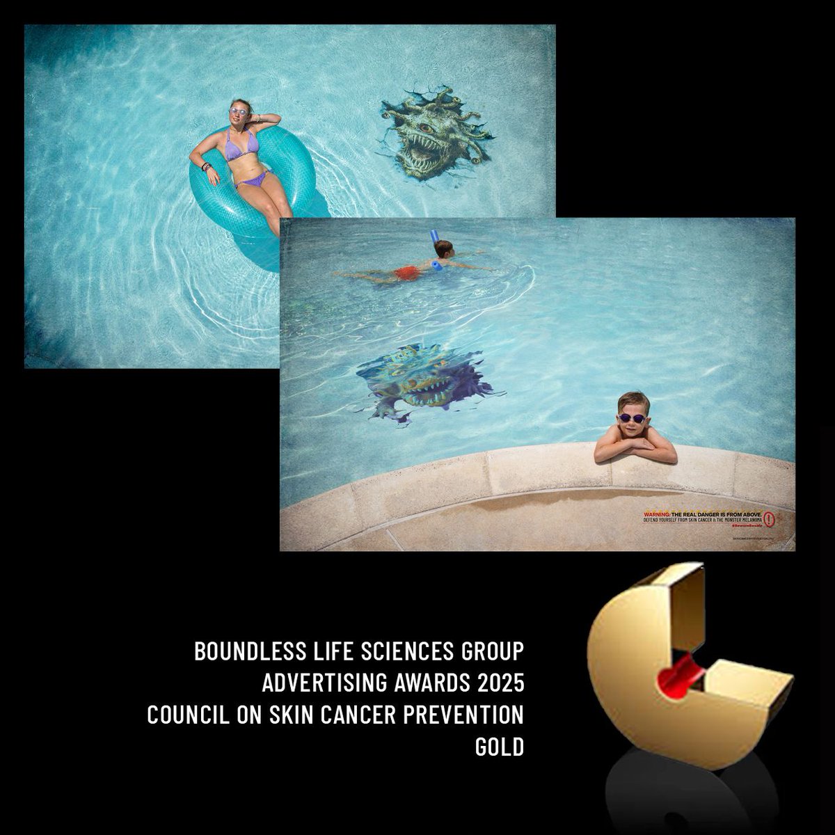 We already won our first 2025 awards. 3 shiny Gs from the upcoming Graphis Advertising Annual. 
Work includes a suicide prevention activation and both melanoma and skin cancer awareness campaigns.
#awards #advertising #healthcare #pharma #graphis