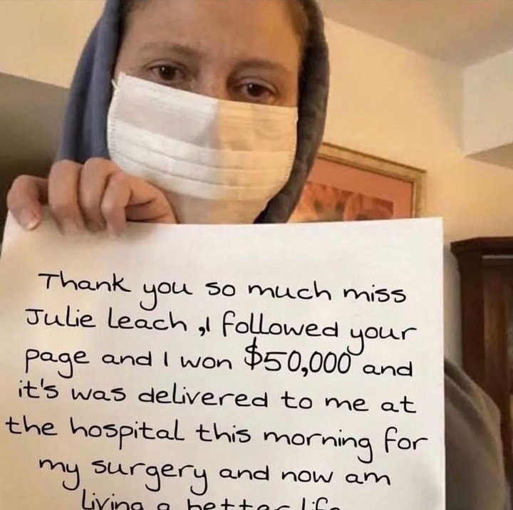 Congratulations on your winnings package
