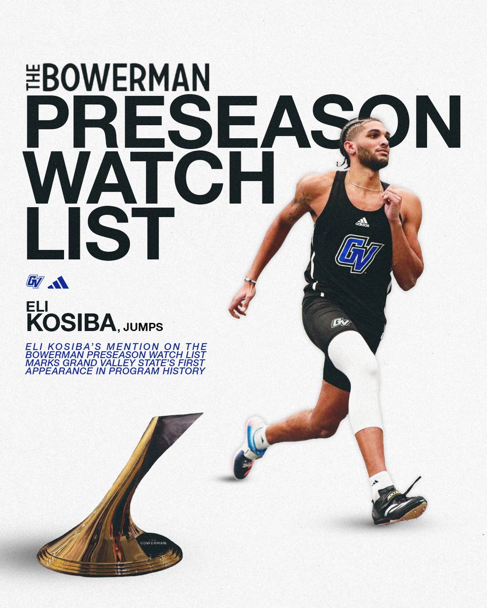 All eyes on Eli👀

Eli Kosiba becomes the FIRST Laker in program history to receive votes for the prestigious Bowerman award. He is the only men's DII athlete to grab votes in the preseason!🏆🤩

For the full story, head to bit.ly/428TJZB 

#AnchorUp
