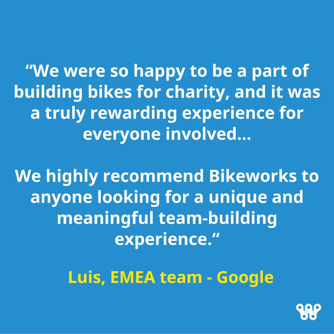Last year, our #TeamBuilding Events broke records by gifting 340 cycles to children &amp; adults in the community! 🚴‍♀️✨

Through our Build-A-Bike sessions, we directly support people excluded from cycling while delivering unforgettable teambuilding experiences teambuilding.bikeworks.org.uk