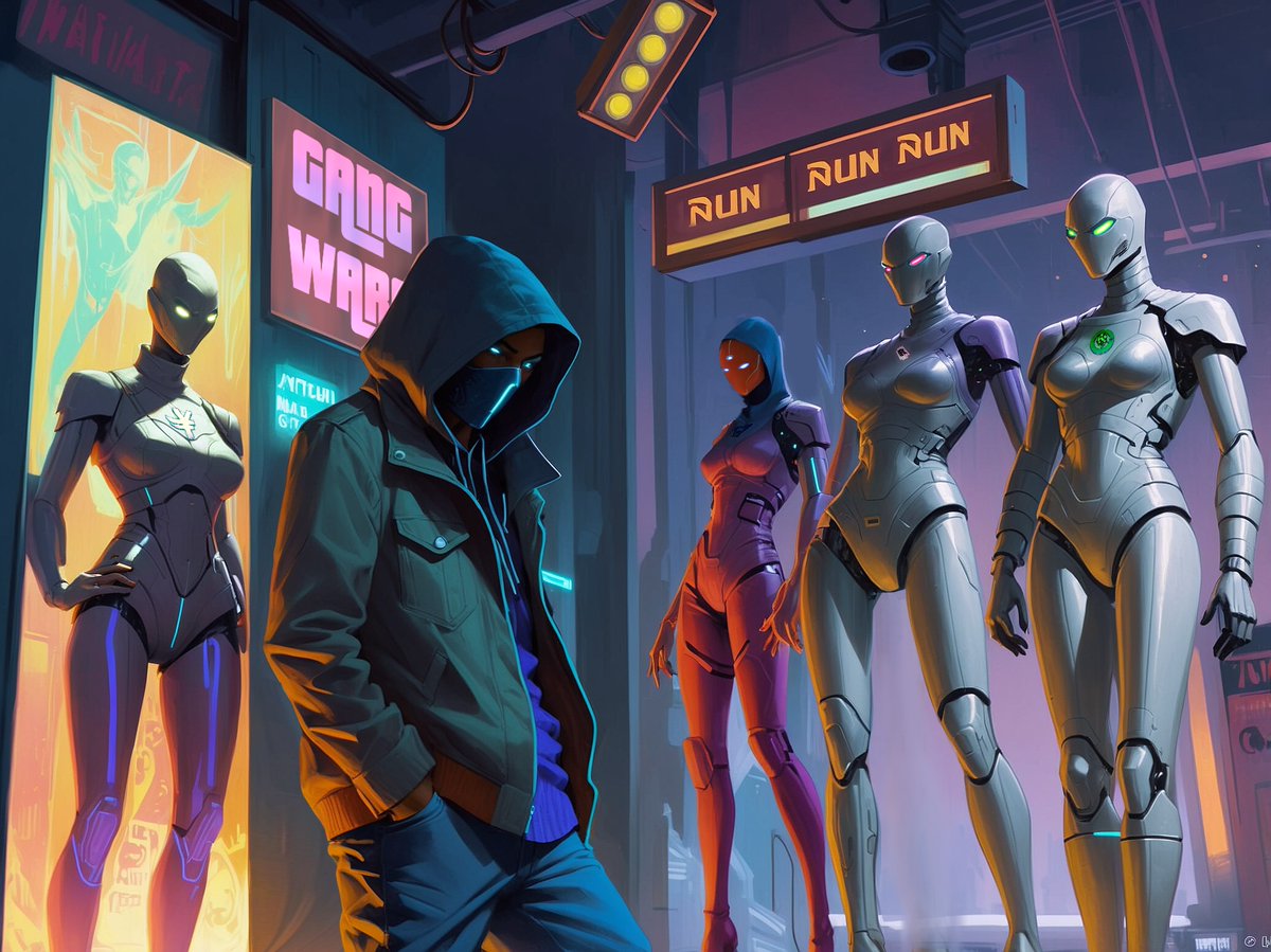 gangwars_game's tweet photo. BlockNight City ain't gonna pay your rent while you sleep. Go back to Gang Wars and check your tasks. #GangWars #NightCoin #Crypto https://t.co/QYd7MhwjHr