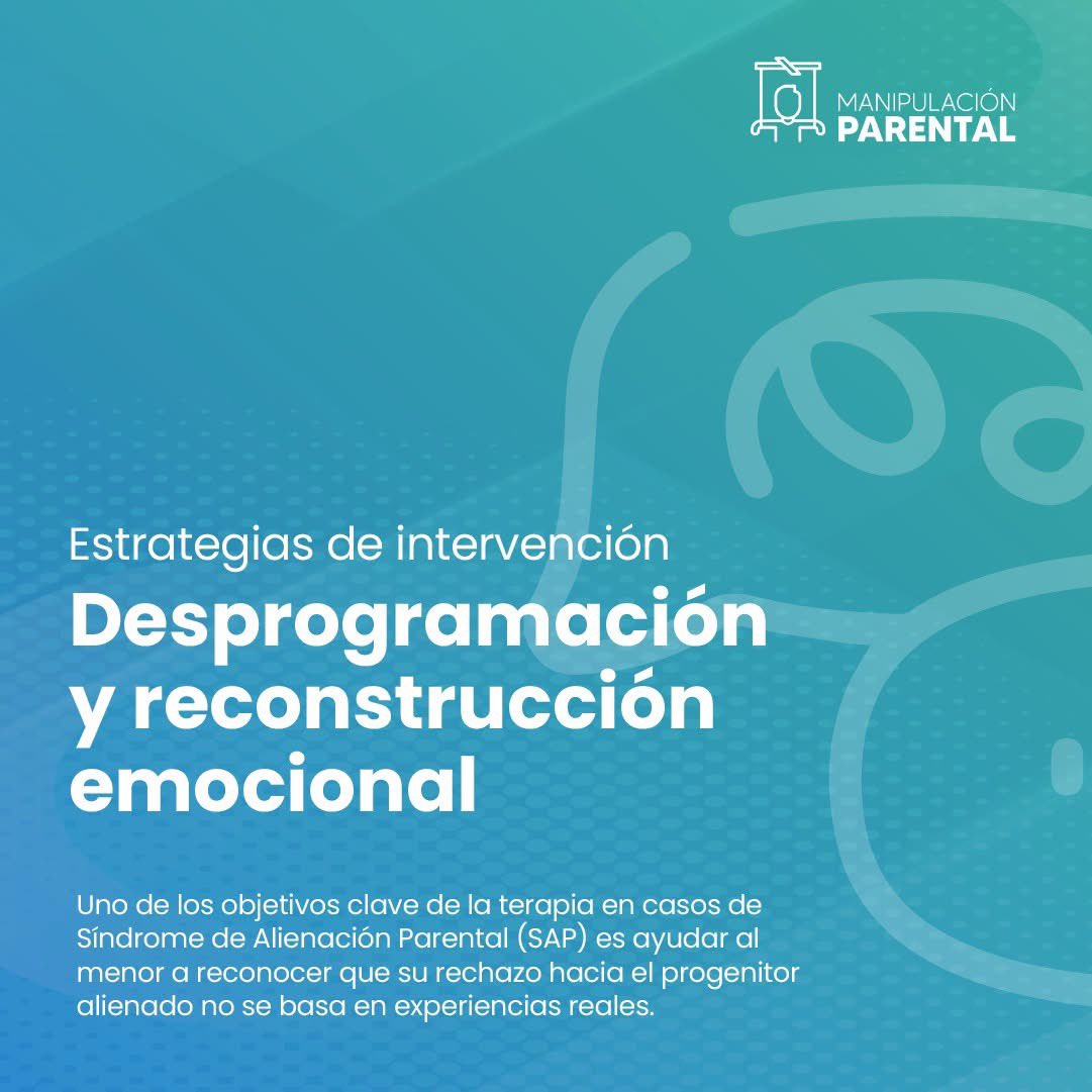 Manip_Parental's tweet photo. La terapia en casos de Alienación Parental busca que los menores comprendan que su rechazo no está basado en hechos reales, sino en influencias externas.
Conoce en https://t.co/QR4pnCN1Zo
.
.
.
#manipulacionparental #acosomoral #MvsMP #AlienaciónParental https://t.co/mXos52O9PK