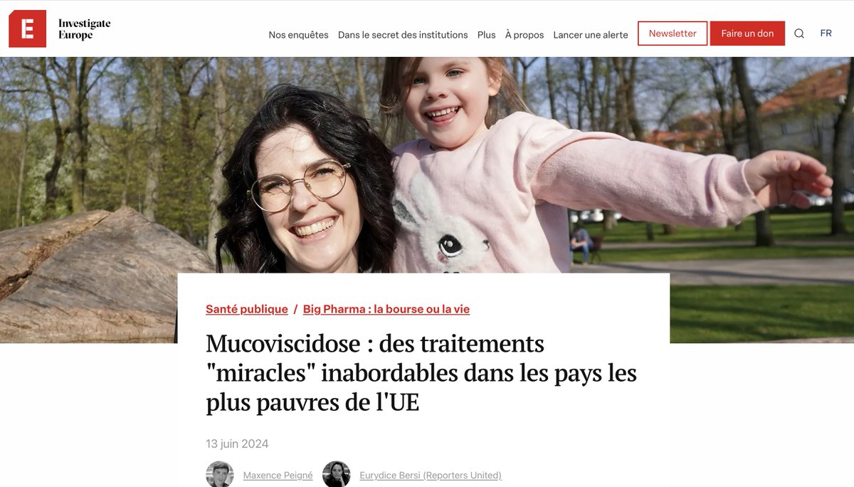 CASH INVESTIGATION (@cashinvestigati) on Twitter photo 💊 #CashInvestigation Si vous voulez en savoir plus sur les inégalités de prix des traitements de Vertex en Europe, vous pouvez consulter l’enquête de <a href="/maxencepeigne/">Maxence Peigné</a> et <a href="/ebersi/">Ευρυδίκη Μπερσή</a> : “Mucoviscidose : des traitements “miracles” inabordables dans les pays les plus pauvres de l’UE” sur 💊 #CashInvestigation Si vous voulez en savoir plus sur les inégalités de prix des traitements de Vertex en Europe, vous pouvez consulter l’enquête de <a href="/maxencepeigne/">Maxence Peigné</a> et <a href="/ebersi/">Ευρυδίκη Μπερσή</a> : “Mucoviscidose : des traitements “miracles” inabordables dans les pays les plus pauvres de l’UE” sur