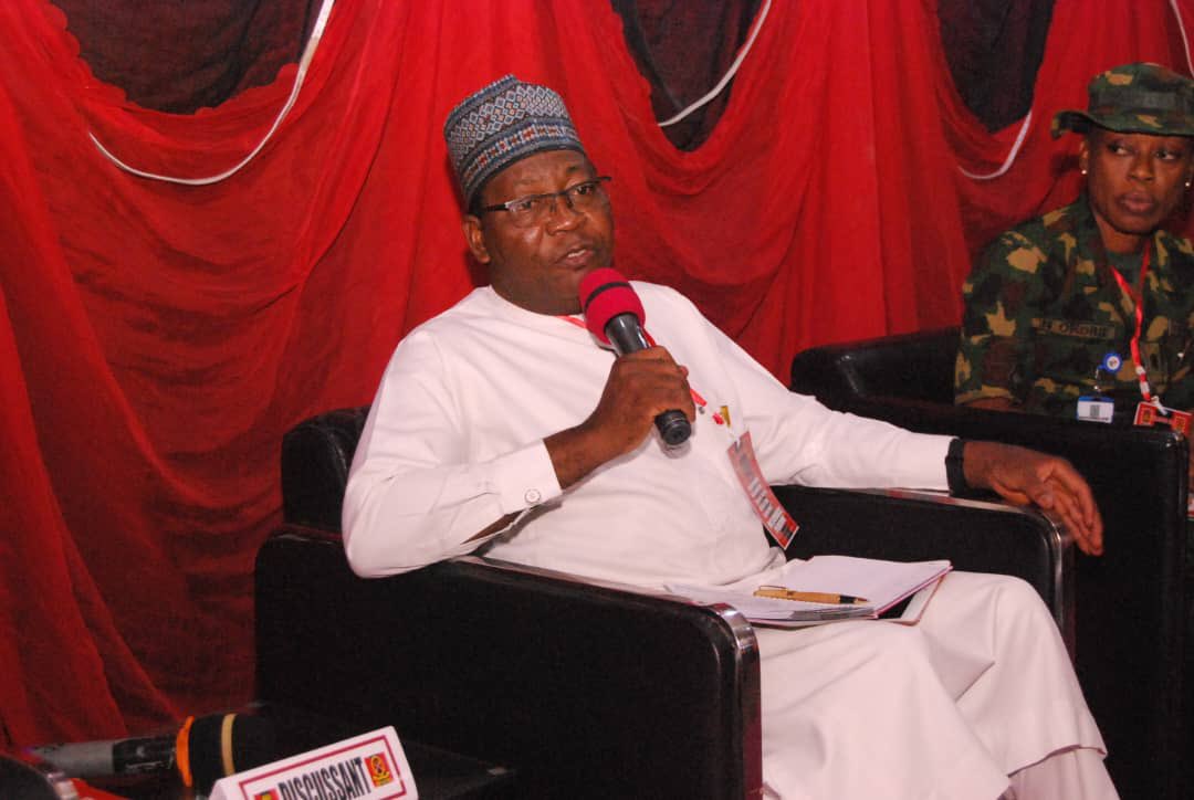 skusman's tweet photo. Honoured to deliver a presentation on “Media Operations, International Humanitarian Law, and Internal Security Operations in Nigeria” at the 2025 Doctrine and Training Conference, held at TRADOC, Minna, today, 9th January 2025. #ProfessionalEngagement #TRADOC2025 @DejiAdesogan https://t.co/QyW3Lwng9I