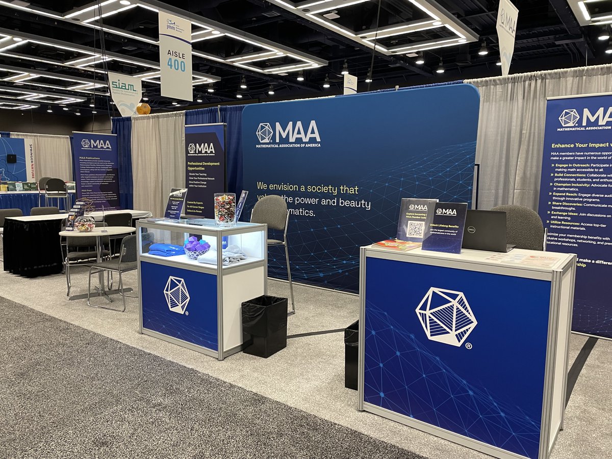 MAA (@maanow) on Twitter photo We’ve arrived at <a href="/JointMath/">Joint Mathematics Meetings</a> #JMM2025! 🎉 Come visit us at Booth 510-514 to say hello and check out all the exciting things we have to share. Can’t wait to connect with you all! We’ve arrived at <a href="/JointMath/">Joint Mathematics Meetings</a> #JMM2025! 🎉 Come visit us at Booth 510-514 to say hello and check out all the exciting things we have to share. Can’t wait to connect with you all!