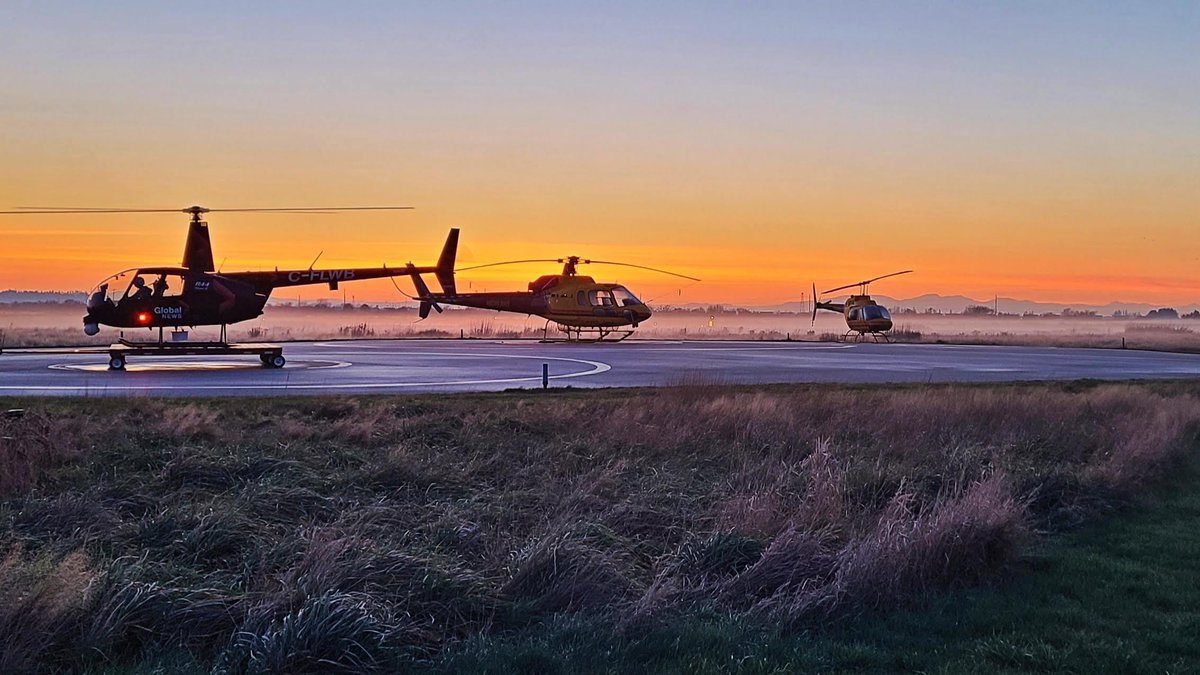 TrishJewison's tweet photo. #TBT to another busy day at #CZBB Boundary Bay Airport. 🚁 #DeltaBC #Vancouver #Canada #helicopterlife https://t.co/oxySu31epX
