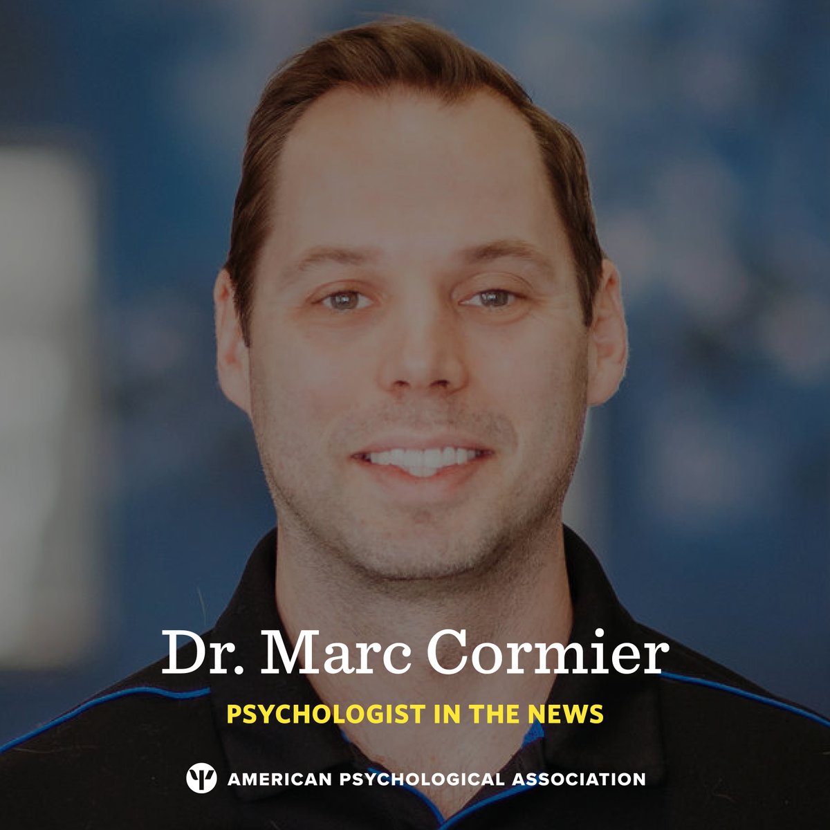 APA's tweet image. Congratulations to @DocCormier! 

Read more about the recent accomplishments of esteemed #psychologists from across the country: at.apa.org/3376d8