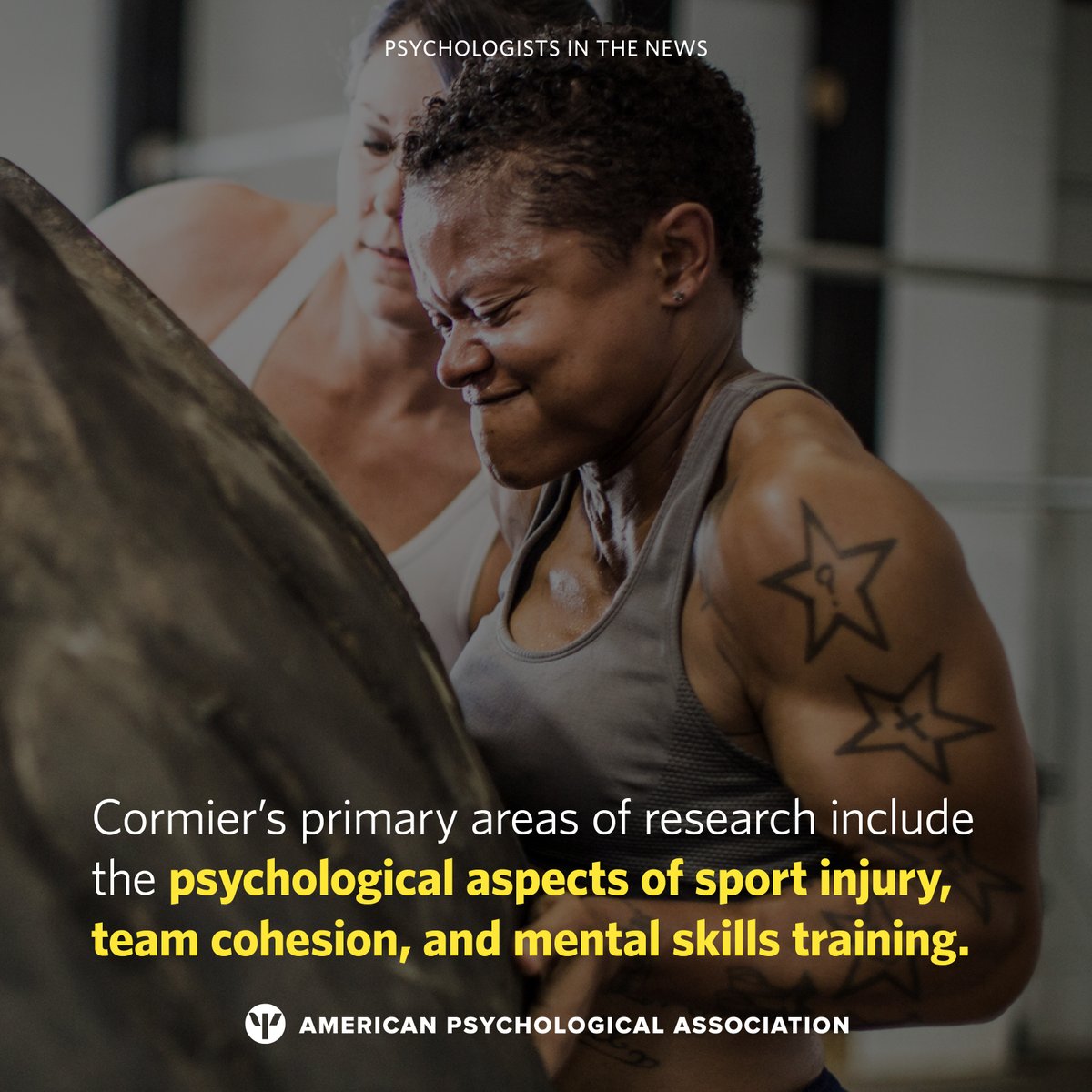 APA's tweet image. Congratulations to @DocCormier! 

Read more about the recent accomplishments of esteemed #psychologists from across the country: at.apa.org/3376d8