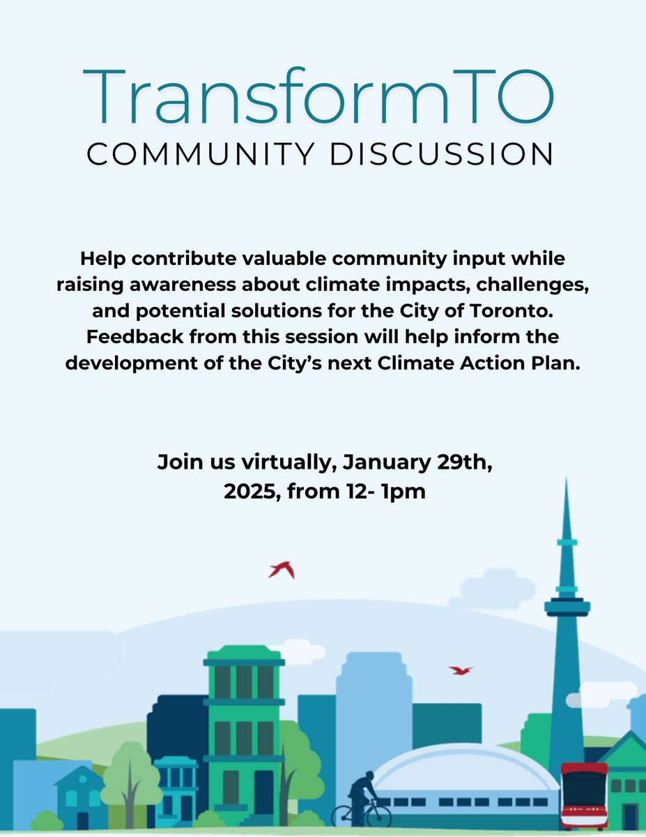 Join us virtually, January 29th 2025, from 12-1 pm for our TransformTO community discussion! Open to all Humber students, staff and faculty! 🍁🌱🚇

Sign up with the link below:

simpli.events/e/transformTO?…