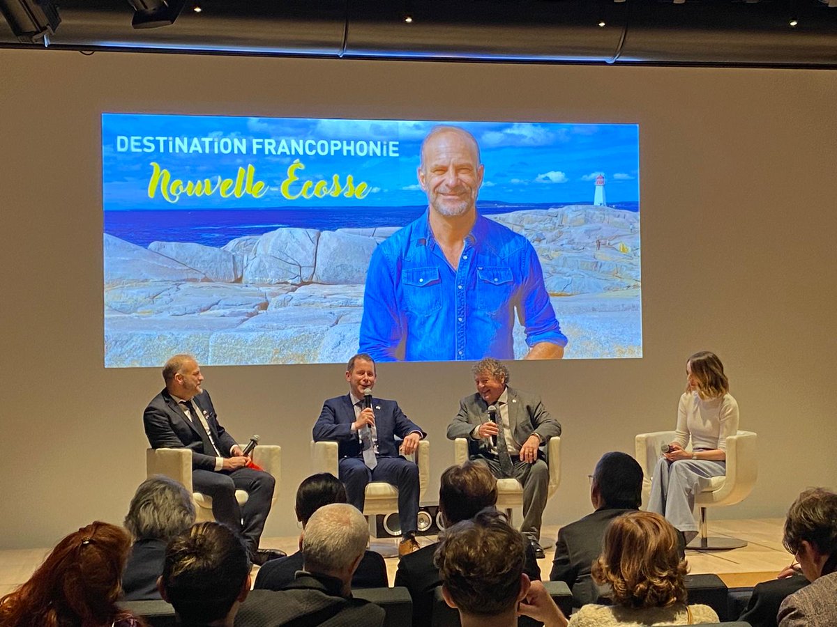 Embassy of Canada in France (@canembfrance) on Twitter photo Tonight at the #CanadianCulturalCentre, we’re delighted to host the premiere of <a href="/DFrancophonie/">Dest. Francophonie</a>’s special edition on #NovaScotia, in the presence of Minister <a href="/ColtonLeBlancNS/">Colton LeBlanc</a>. Don’t miss both episodes on <a href="/TV5MONDE/">TV5MONDE</a> ! Tonight at the #CanadianCulturalCentre, we’re delighted to host the premiere of <a href="/DFrancophonie/">Dest. Francophonie</a>’s special edition on #NovaScotia, in the presence of Minister <a href="/ColtonLeBlancNS/">Colton LeBlanc</a>. Don’t miss both episodes on <a href="/TV5MONDE/">TV5MONDE</a> !