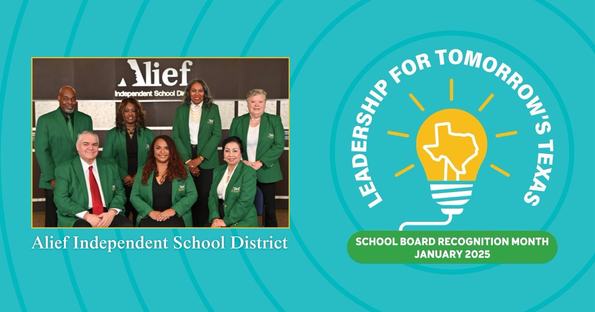 Our Alief ISD School Board: Champions for Education, Advocates for Students, and Pillars of our Community. We appreciate all you do! #SchoolBoardAppreciationMonth