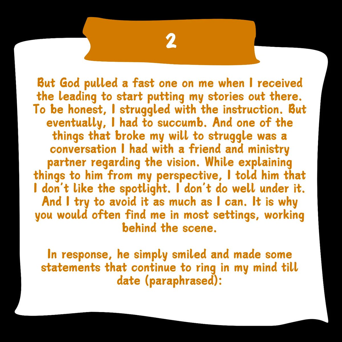 Al_Mehnahkhem's tweet photo. The story is the caption.

But two quick things to note -

Man is not given the prerogative to direct his own life.
The will of God is to please God.

#AlMehnahkhem #LifeInsights https://t.co/y1pxXAgN13