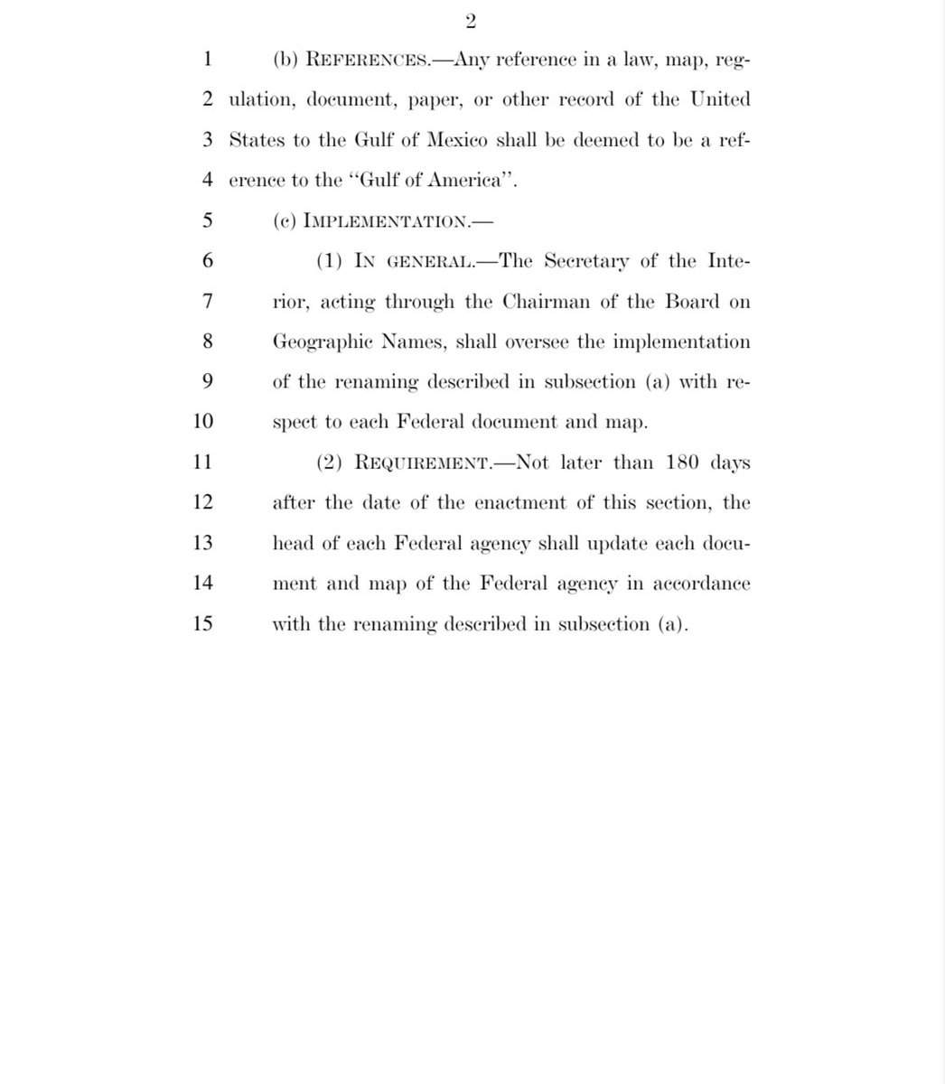🇺🇸 GULF OF AMERICA BILL INTRODUCED 🇺🇸

Today, I officially introduced my bill to rename the Gulf of Mexico the Gulf of America.

Mexican cartels currently use the Gulf of Mexico to traffic humans, drugs, weapons, and God knows what else while the Mexican government allows them to