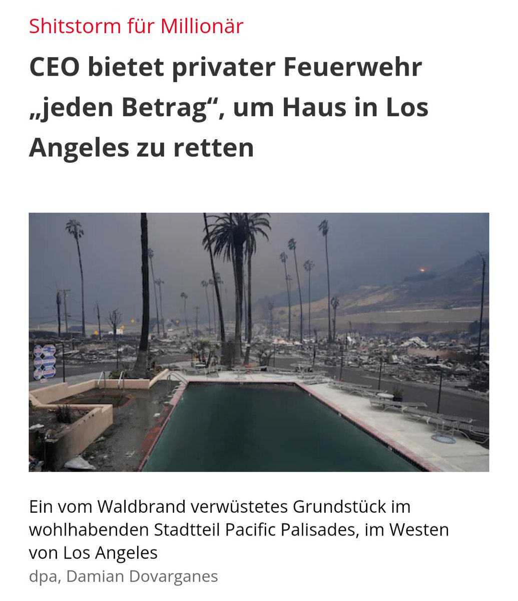 GoekhanG2021's tweet photo. Warum müssen Millionäre sowas erleiden? Klare Antwort: Weil Joe Biden alle privaten Feuerwehren verstaatlicht hat! Aber keine Sorge: 1.) Es gibt keinen Klimawandel und 2.) Papa Trump kauft euch Grönland. 😁 https://t.co/vYbJ5uWVCE #LosAngeles #Waldbrände #Klimawandel #Libertäre https://t.co/DJ7UVni8Zu