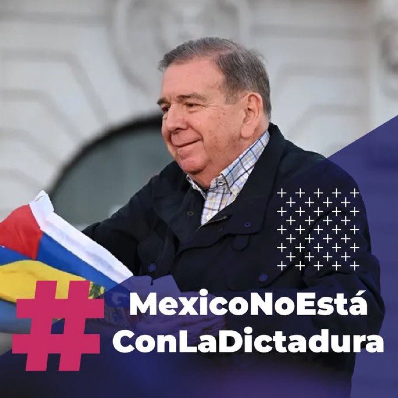 MagdaGraciasFCH's tweet photo. @FelipeCalderon Suscribo 
México 🇲🇽 está con la democracia 
México está con Edmundo Gonzalez Urrutia y Maria Corina Machado 🇻🇪 https://t.co/AS5lZyFUnq