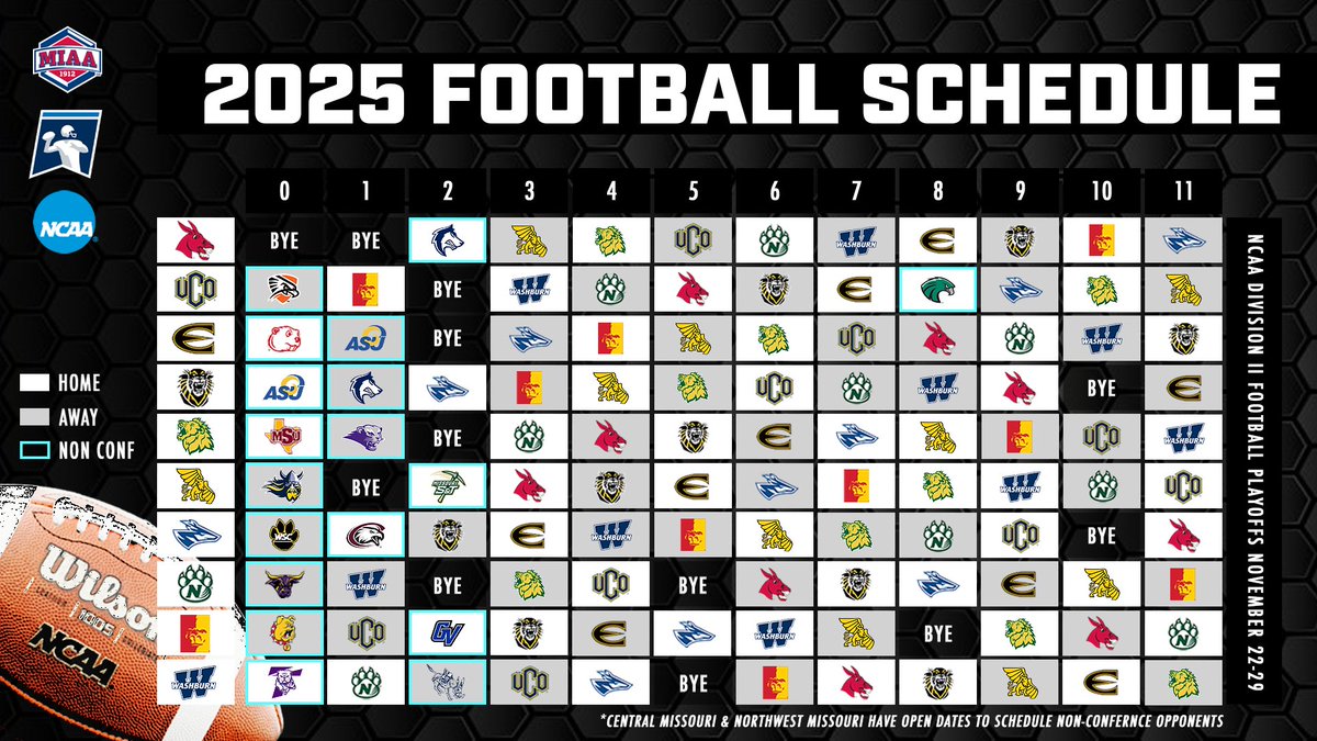 Our favorite kind of "𝒔𝒂𝒗𝒆 𝒕𝒉𝒆 𝒅𝒂𝒕𝒆" announcement...

View the official week-by-week schedule for the 2025 MIAA football season at the link below 🏈⤵️

📰 bit.ly/4gJSmoA
#BringYourAGame