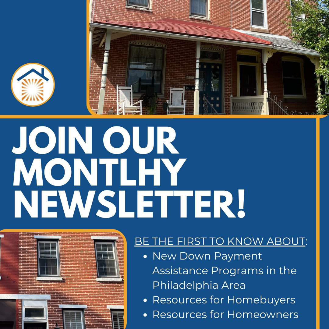 Sign up for our monthly newsletter and be the first to know about new down payment assistance programs, open First Time Homebuyer workshops, and other important resources for homebuyers and homeowners in the greater Philadelphia area!
Sign up at ahcopa.org/newsletter