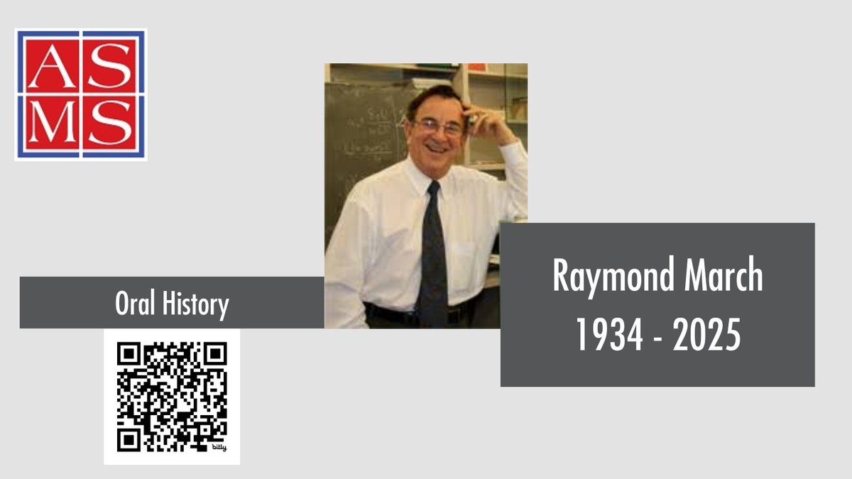 Am Soc for Mass Spec (@asmsnews) on Twitter photo We are sad to share news of Raymond March's passing earlier this week. Our thoughts are with his family, friends, & colleagues.
A 50+ year member of <a href="/asmsnews/">Am Soc for Mass Spec</a> and pioneer in mass spec. Learn more about Prof. March's career from his ASMS Oral History.
asms.org/about/history/⦠We are sad to share news of Raymond March's passing earlier this week. Our thoughts are with his family, friends, & colleagues.
A 50+ year member of <a href="/asmsnews/">Am Soc for Mass Spec</a> and pioneer in mass spec. Learn more about Prof. March's career from his ASMS Oral History.
asms.org/about/history/ā¦