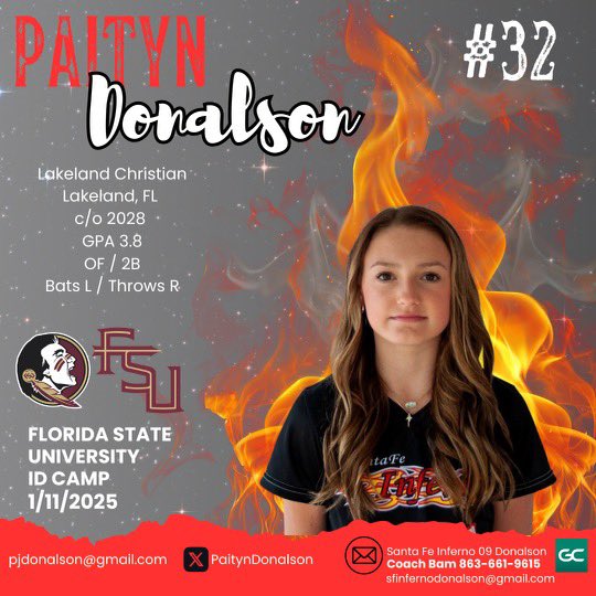 PaitynDonalson's tweet photo. Headed to tally with my teammates @JessilynVera18 @samantha_otano3 and @brayrano2028 🔥 looking forward to learning from @Coach_Alameda @TCam_FSUSB @FSU_CoachWilson @KaleighRafter @KylerHolton08 @CoachElCooper
#camping #noledreaming https://t.co/c4M53lDj9s