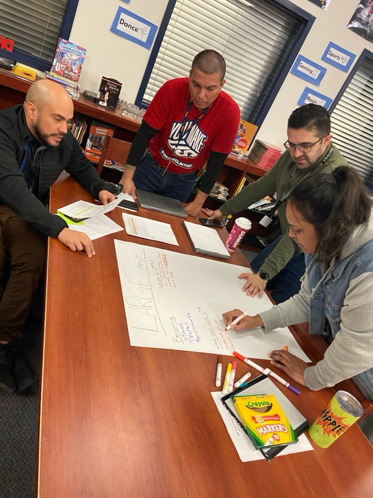 HMSHAWKS_CISD's tweet photo. 🎉 Happy New Year 2025! 🎉 We kicked off the year with an exhilarating IEP Scavenger Hunt! Teachers collaborated to complete challenges at various stations, solved clues to win prizes, ultimately creating a meaningful message! 🏆#IEP #Collaboration #ProfessionalDevelopment https://t.co/GehBJ2fJku