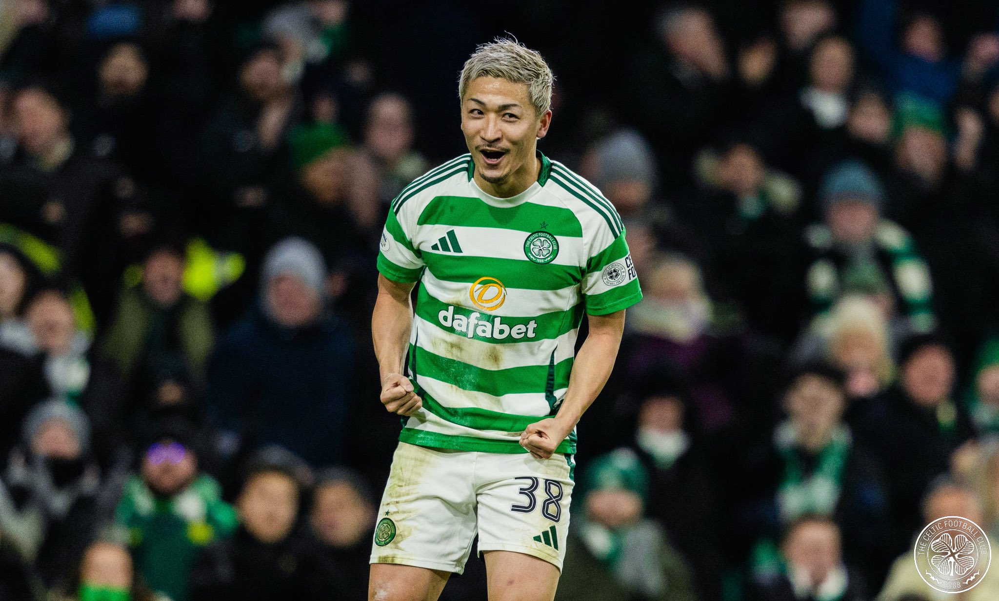 Celtic FC Daizen 38 前田大然　M　ユニフォーム adidas セルティック 22/23 ユニフォーム アウェイ 半袖