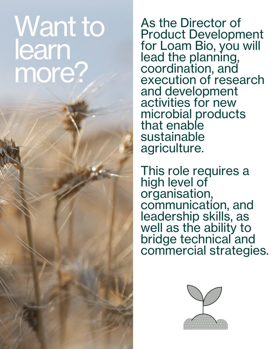 Could you be our next Director of Product Development? 🌱

Apply here 👉 ow.ly/yCCS50UCU4n