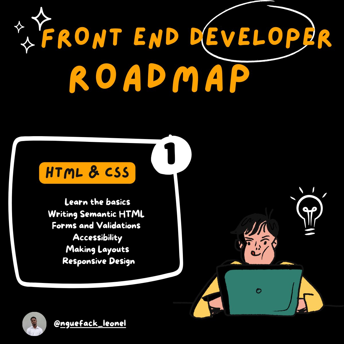 nguefack_leonel's tweet image. 🚀 Ready to kickstart your front-end developer journey? I’ve created a comprehensive Front-End Developer Roadmap in PDF format to guide you step-by-step! 💻📘
#Frontend #WebDevelopment #CodingResources #LearnToCode