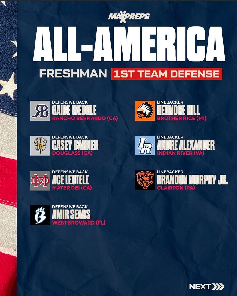 casey_barner2's tweet image. Blessed to be name  ALL-AMERICAN  freshman 1st team defense 🙏🏽🙏🏽 @MaxPreps @GeorgiaMaxPreps