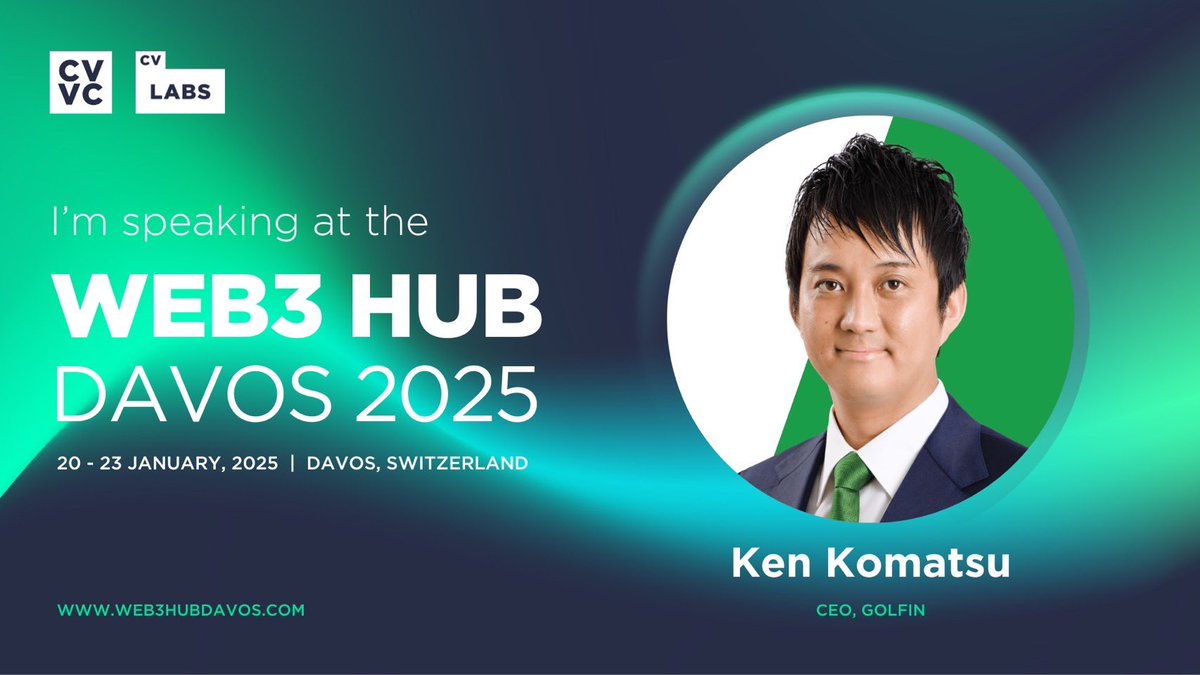 GOLFIN is pleased to announce our participation at #Web3HubDavos 2025!
GOLFIN is pleased to announce our participation at Web3 Hub Davos 2025, January 20-23, 2025 in Davos, Switzerland!

We are honored to have the opportunity to discuss the future of Web3 at this global event
