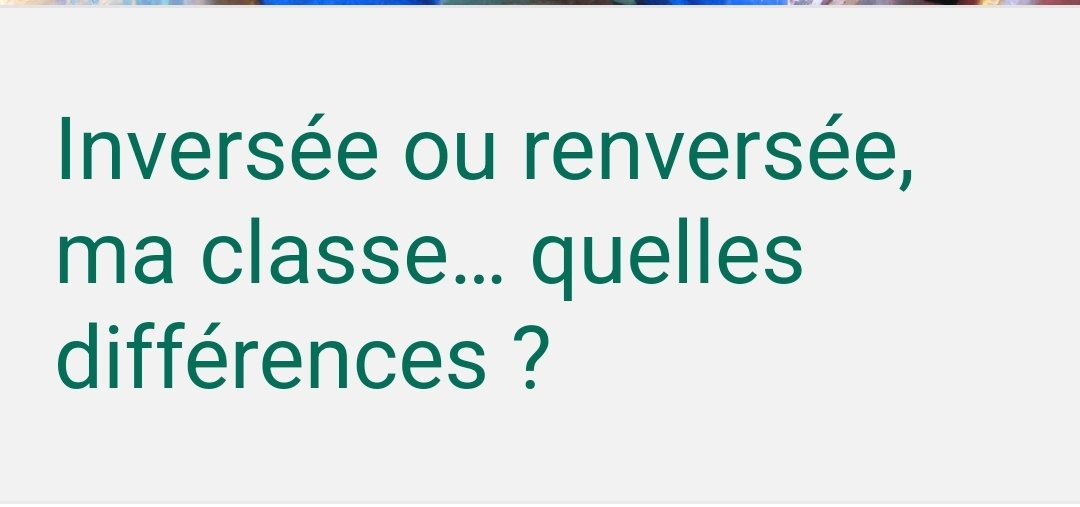 Gérald Tirot (@tirotg) on Twitter photo Dans le domaine des pédagogies dites actives, différents #concepts se distinguent par leur capacité à transformer les pratiques habituelles d’#enseignement.
<a href="/JCCAILLIEZ/">JC CAILLIEZ, PhD</a>
#classeinversée #classerenversée #pédagogie
blog.educpros.fr/jean-charles-c… Dans le domaine des pédagogies dites actives, différents #concepts se distinguent par leur capacité à transformer les pratiques habituelles d’#enseignement.
<a href="/JCCAILLIEZ/">JC CAILLIEZ, PhD</a>
#classeinversée #classerenversée #pédagogie
blog.educpros.fr/jean-charles-c…